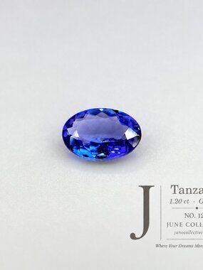 1.20 Ct Blue Violet Tanzanite Oval Loose Gemstone Jewelry Making Supply